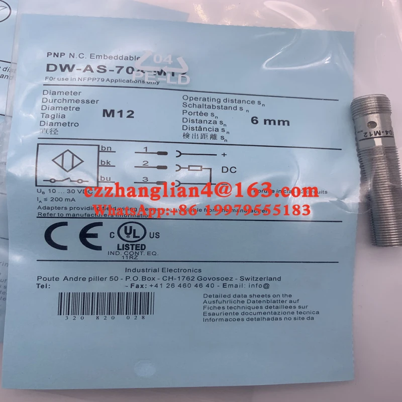 Original  Metal sensors  DW-AS-703-M12 DW-AS-704-M12