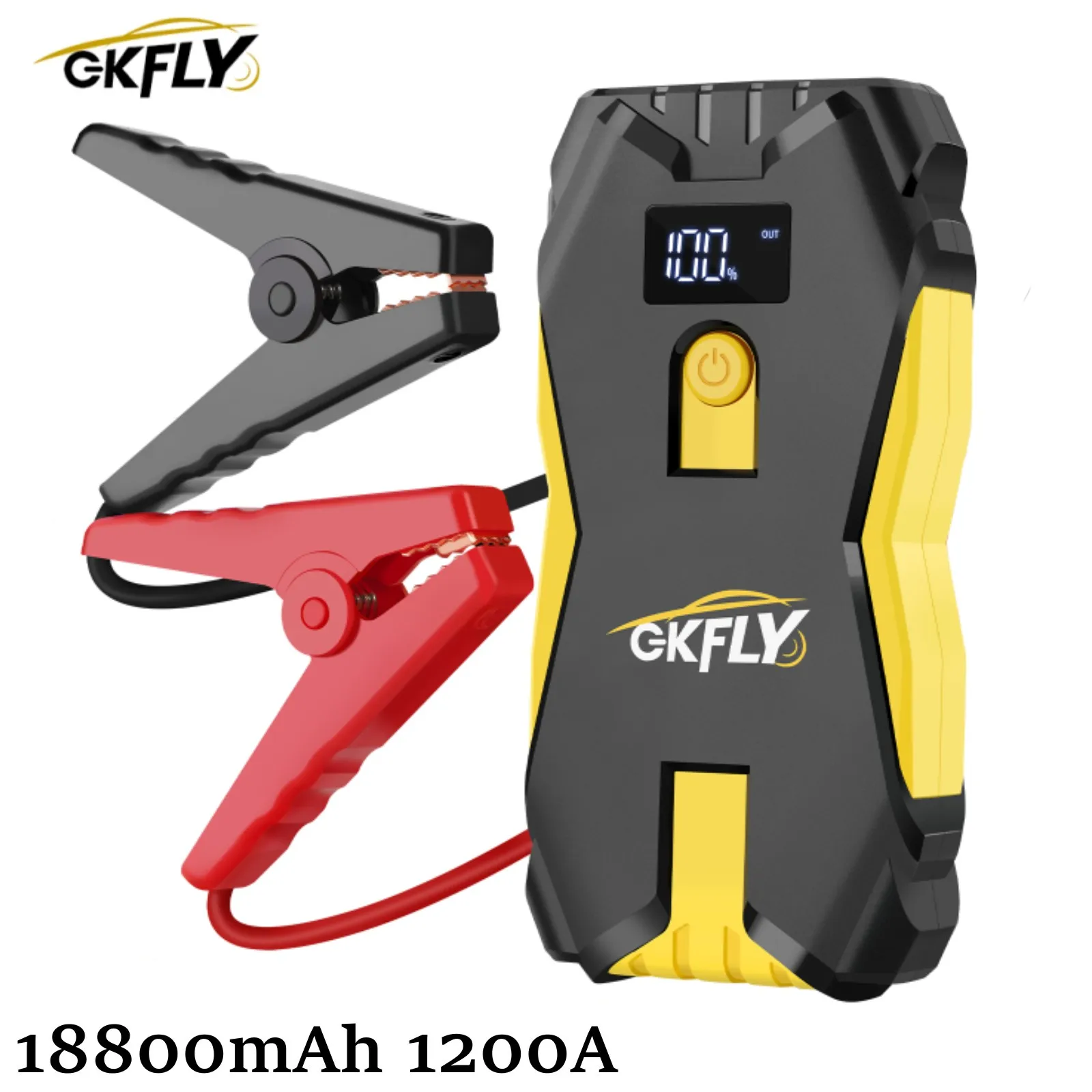 

18800mAh Car Jump Starter Portable Power Bank Car Battery Booster 12V Car Starting Device for Petrol Diesel 6.0L/4.0L