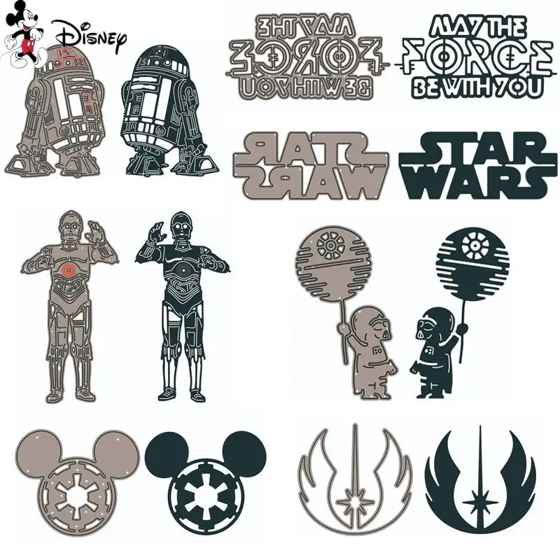 Disney Metal Cutting Dies Robots Empire Mouse Diecut For DIY Scrapbook Paper Cards Decorative Craft Diecut New 2022