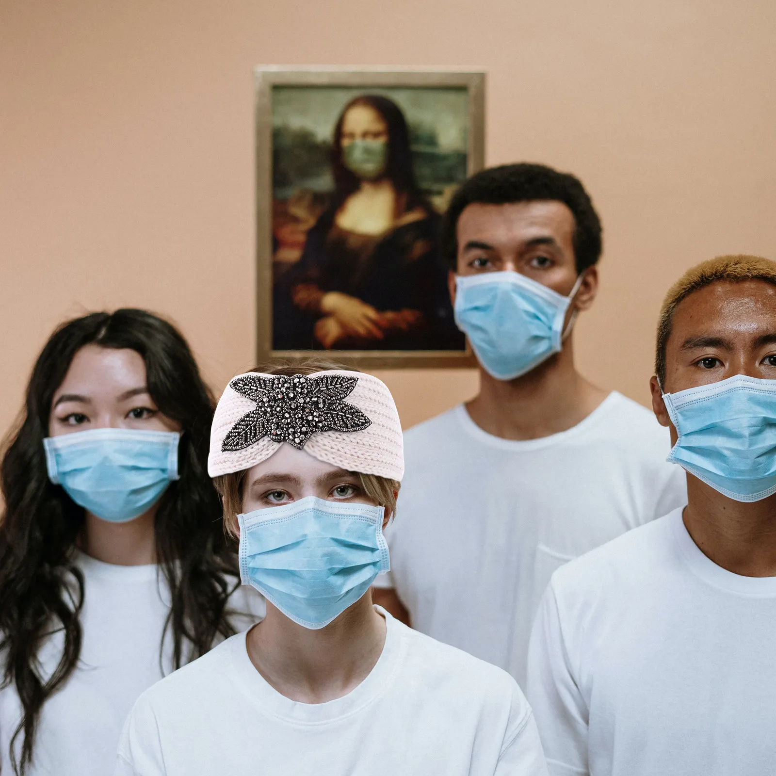 

Набор из 4 вязаных повязок на голову для женщин: зимние, с ромбовидным узором, теплые, складные, винтажные, стильные, в подарок