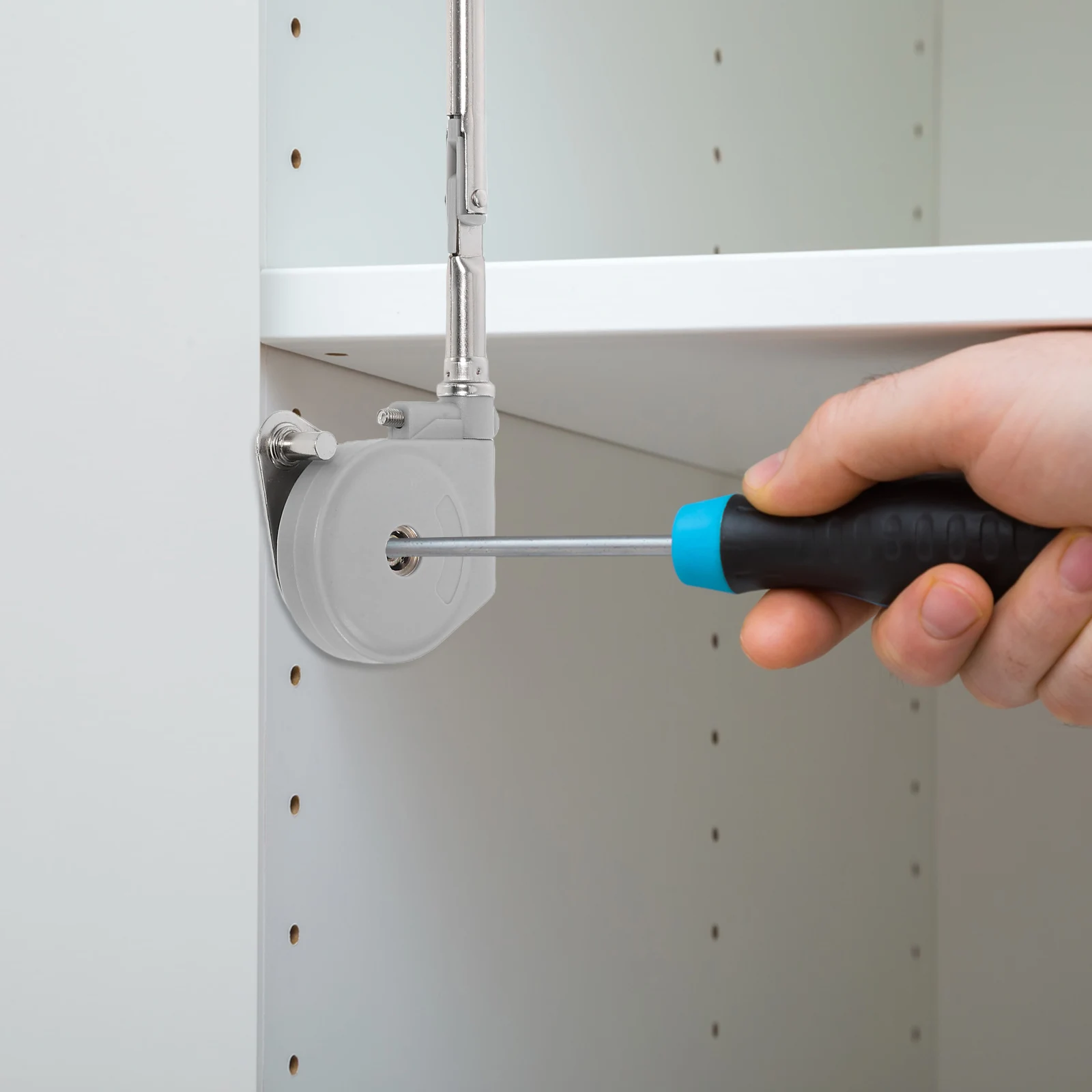 

1Pcs Gas Spring Hydraulic Heavy Duty Satin Silver Metal Cabinet Cupboard Lid Support Door Opener 90 Degree Pneumatic Lift Gas