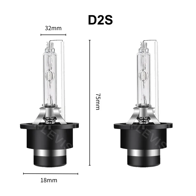 SPLEVISI 2PCS D2S Low Beam Xenon Lamp Bulbs 250% Brightness 9V-16V 9000LM For Honda Accord MK7 For Honda Accord MK8