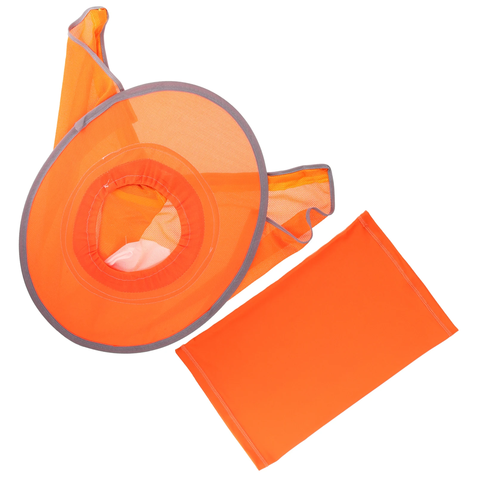 

Hard Hat Sun Shade Full Brim Mesh Visor Neck Cover Uv Protection Breathable Adjustable For Construction Outdoor Work