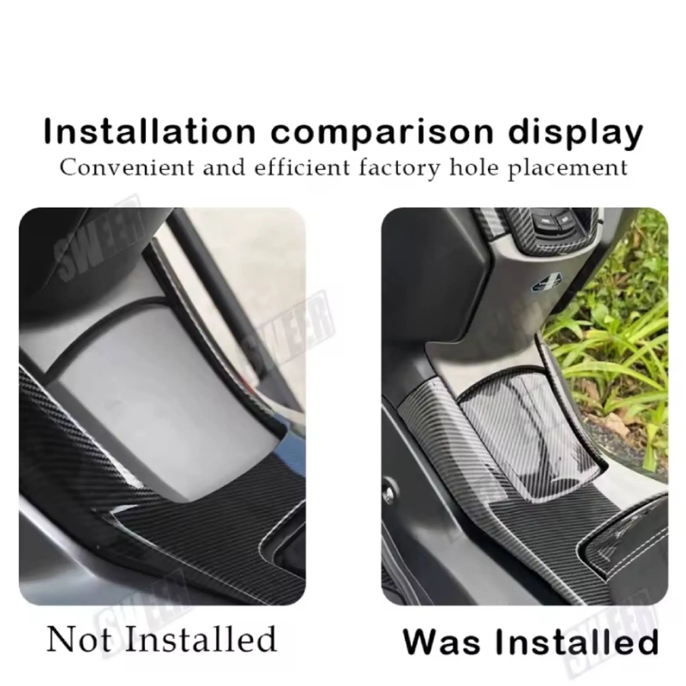 For Yamaha NMAX155 V3 2025 Motorcycle Fuel Tank Carbon Fiber Cover Fuel Tank Protection Guard Accessories view 4