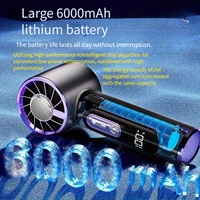 2025 New Semiconductor Refrigeration High-speed Handheld Electric Fan 6000mAh USB Portable Rechargeable Outdoor Portabl SmallFan