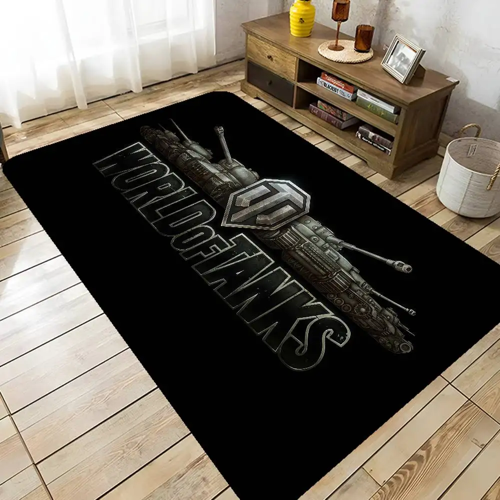 W-World O-Of T-Tanks Room Mats Anti-slip Absorb Water Long Strip Cushion Bedroon Mat Household Carpets