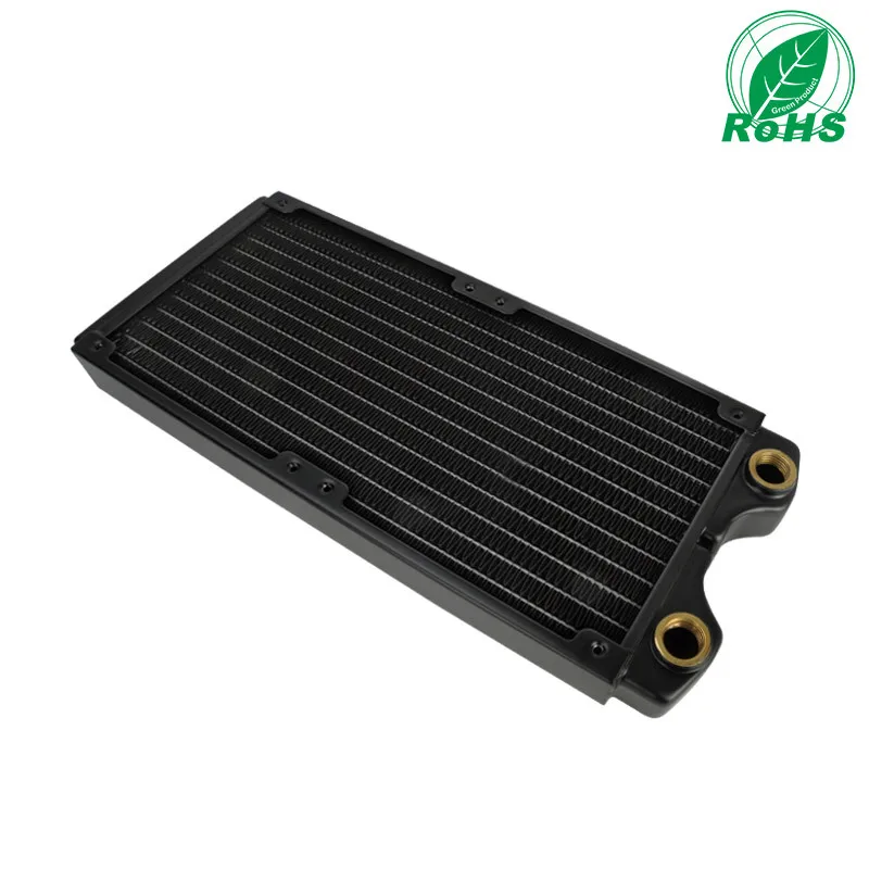 Yingbo 240 صف نحاسي 27 مللي متر سميك صف تبريد مياه الكمبيوتر صف تبديد الحرارة خالي من الرصاص حماية البيئة الطبية inst #5