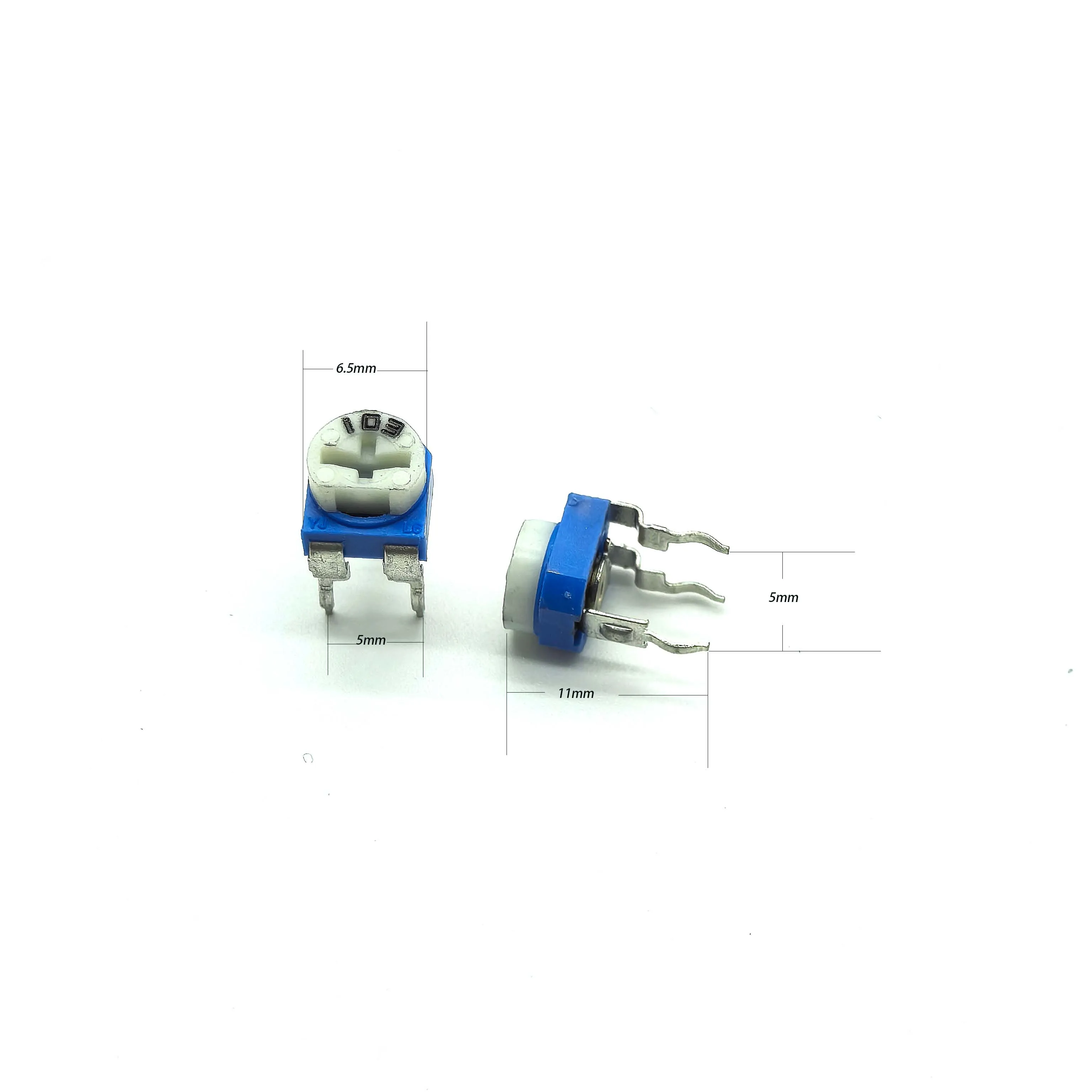 10pcs RM065 RM-065 100 200 500 1K 2K 5K 10K 20K 50K 100K 200K 500K 1M ohm Trimpot Trimmer Potentiometer variable resistor