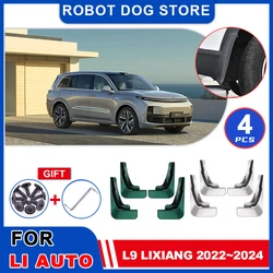 4pcs Mudguards for Li Auto L9 Lixiang 2022~2024 2023 Mud Flaps Part Splash Guards Cover Spoiler Fender Flare Car Accessories