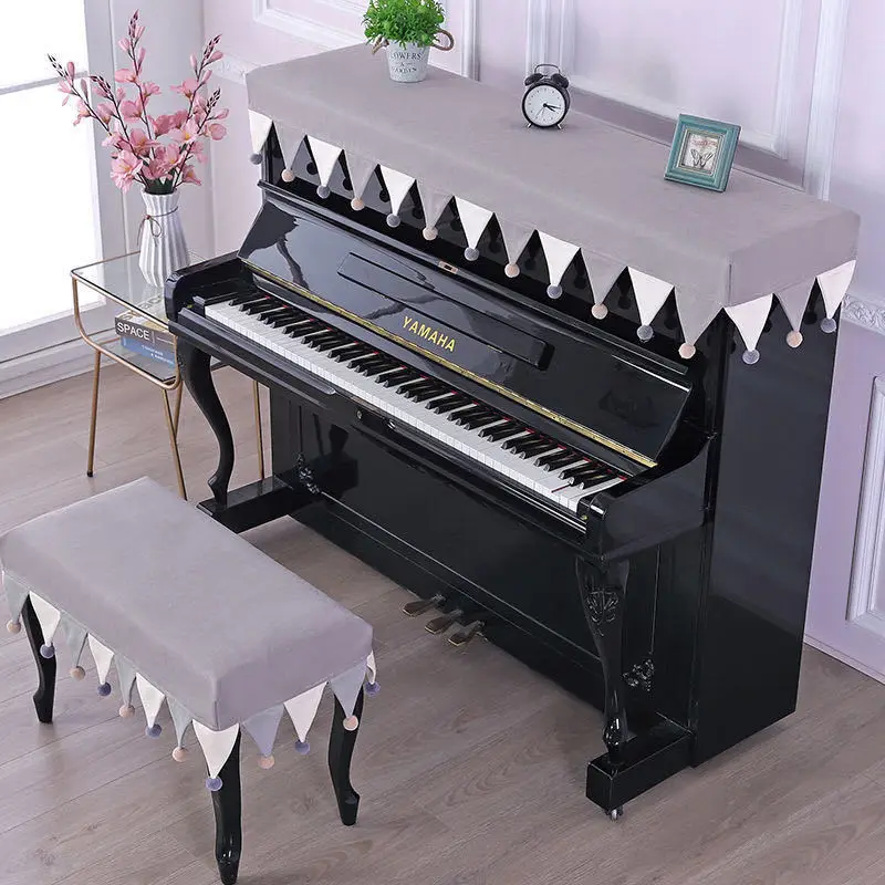 3Colors Piano Cover Nordic Piano Cover Dustproof Half Cover Electric Piano Cloth Cover Modern Simple Children's Piano CoverLH258 image 3