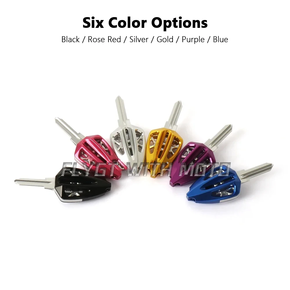 

New Motorcycle Accessories Aluminum Replacement Spare Key Blade No Chip For Vespa PRIMAVERA Primavera 150 SPRINT Sprint 150