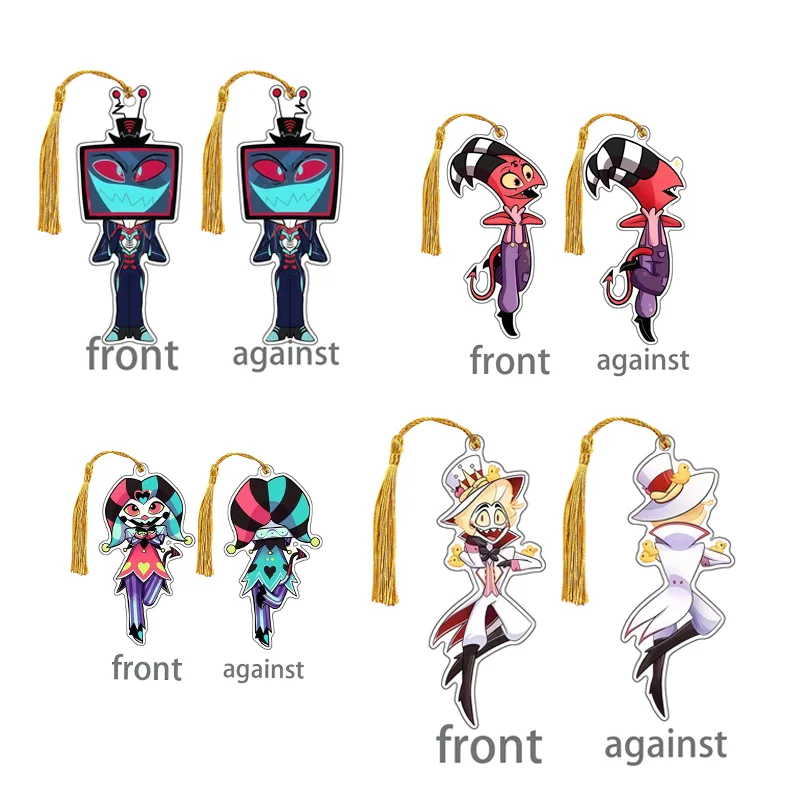 

Брелок Helluva Boss Self-Made Acrylic Hazbin Hotel Alastor 3 Vees Vaggie, периферийные товары, брелок, мультяшный кулон для рюкзака, подарок