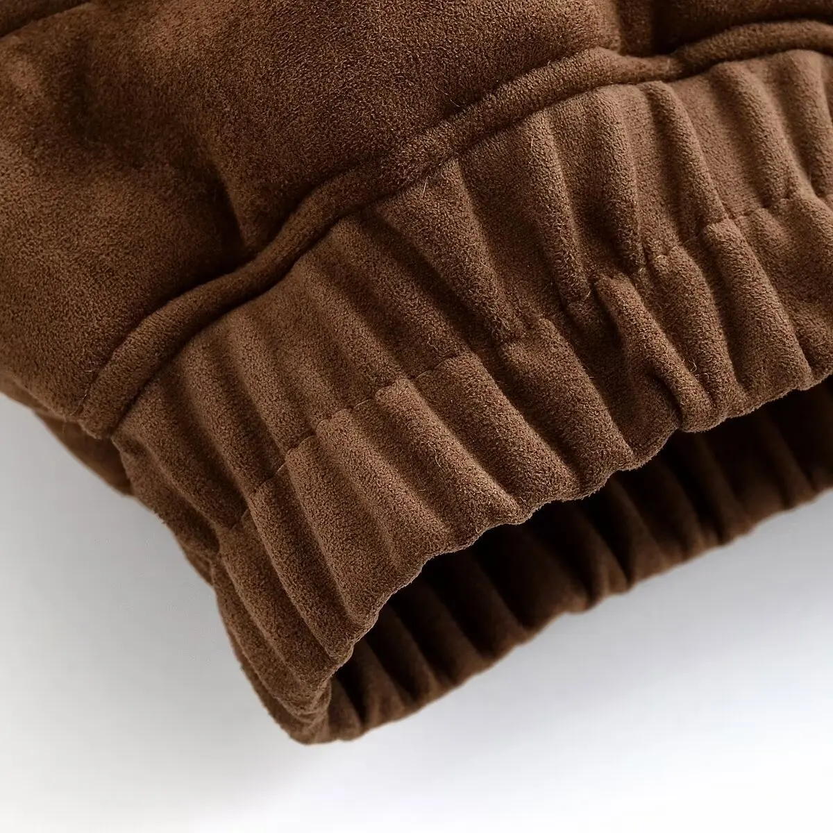 KONDALA Vintage Winter Brown Streetwear Cool Flurry Collar Women Jacket Fashion 2025 Zipper Chic High Street Warm Female Outwear