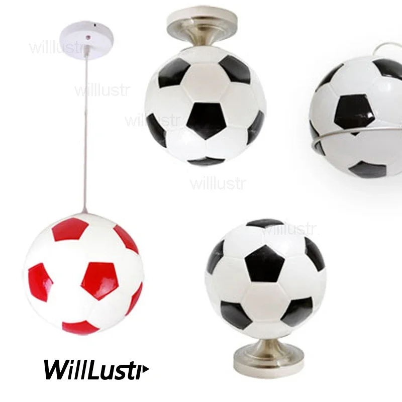 

Football Glass Pendant Lamp Handmade Suspension Round Ball Light Restaurant Hotel Bar Children Room Hanging Ceiling Chandelier