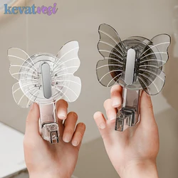 Butterfly Wall Hooks Cute Suction Cup Hooks Bathroom Kitchen Storage Hook for Towel Key Hanging Hooks Holder