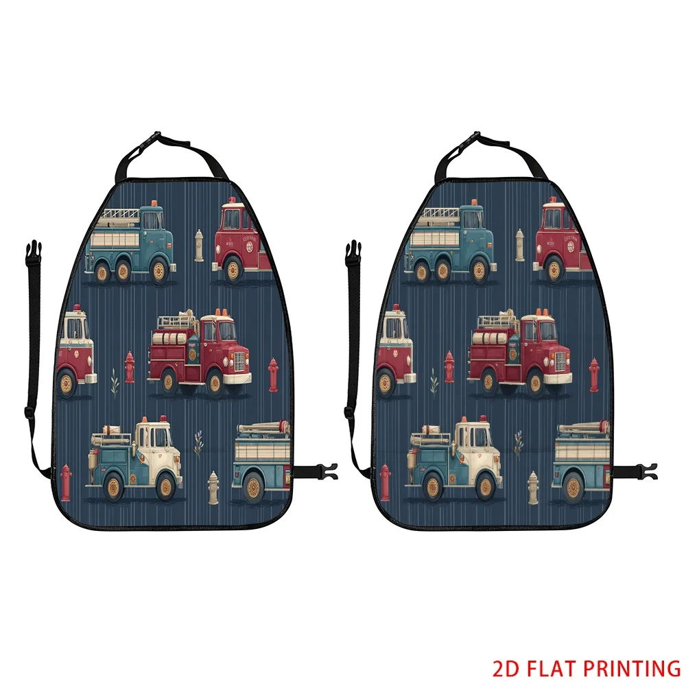 2D Plane Printing 2pcs Backseat Protector Seat Covers Individuation Decoration Animal Friends Pattern Applies To Various Models