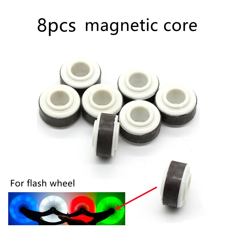 8PCS Magnetic Core For LED Flash Wheel Roller Skate Accessories Inline Skate Equipment Component