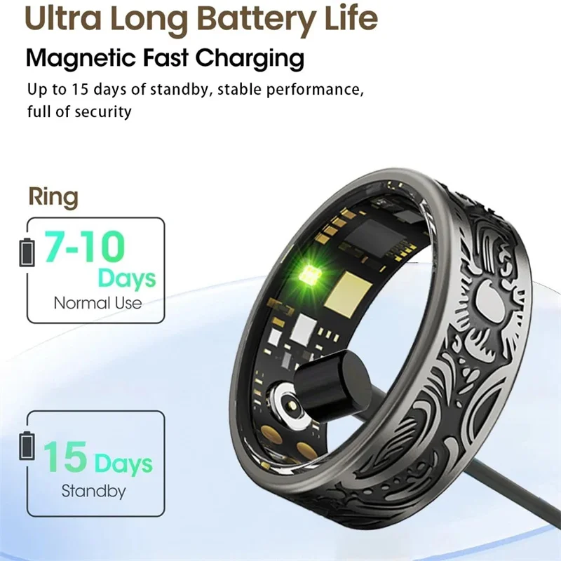 Moda 2025 nuevo anillo inteligente hombre mujer anillo de dedo salud Fitness Monitor de ritmo cardíaco modo multideporte para Xiaomi Lenovo Apple