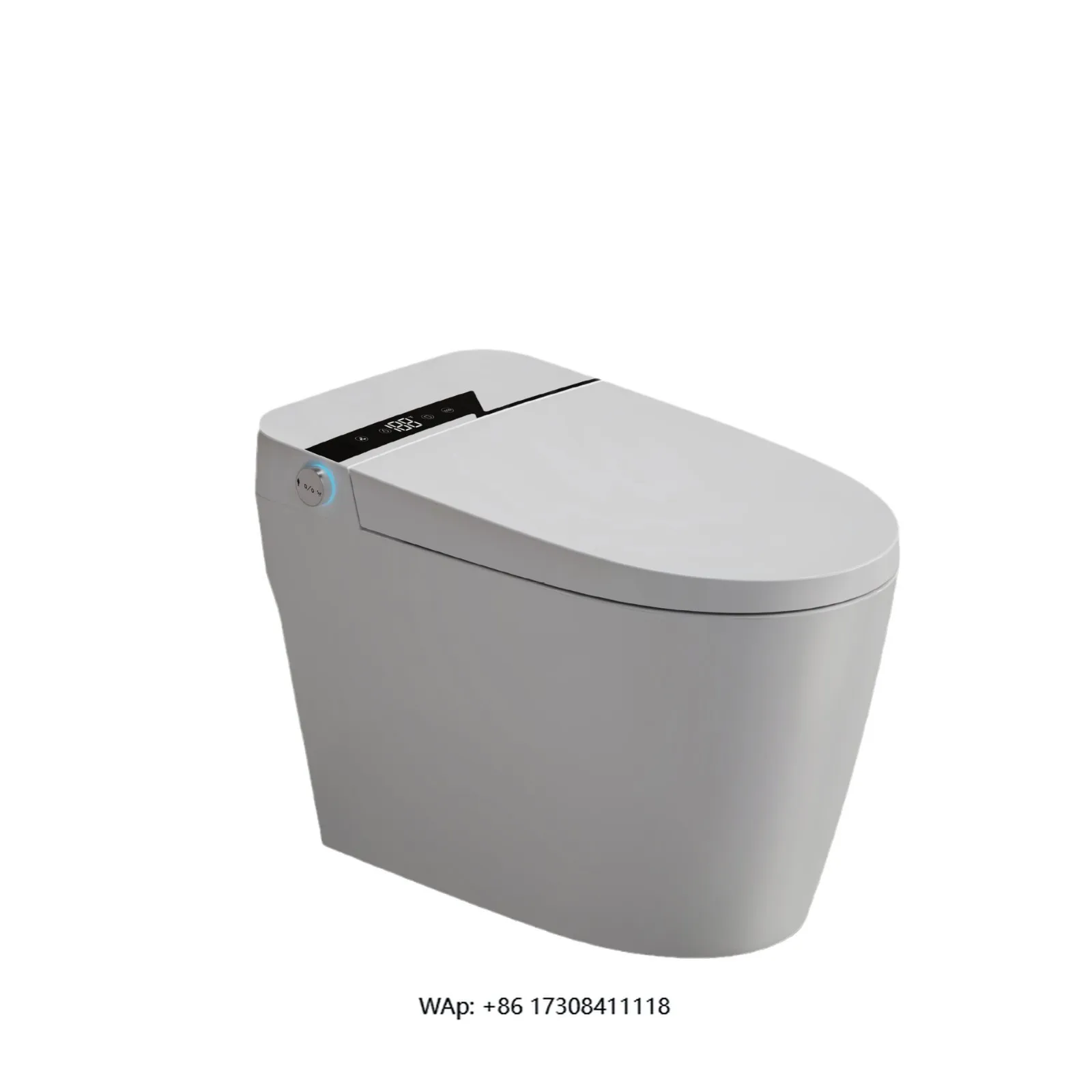 

One Piece Smart Toilet Auto Flush Smart Toilet Seat Warm Air Drying Smart Toilet Intelligent Foot Sensor Heated Seat