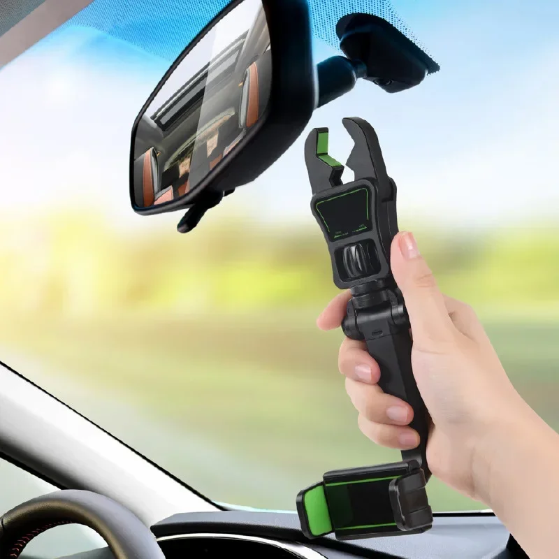 

Universal Multifunctional Mobile Phone Holder Car Telescopic Car Rearview Mirror Rear Seat Video Photo Shooting Car Phone Holder