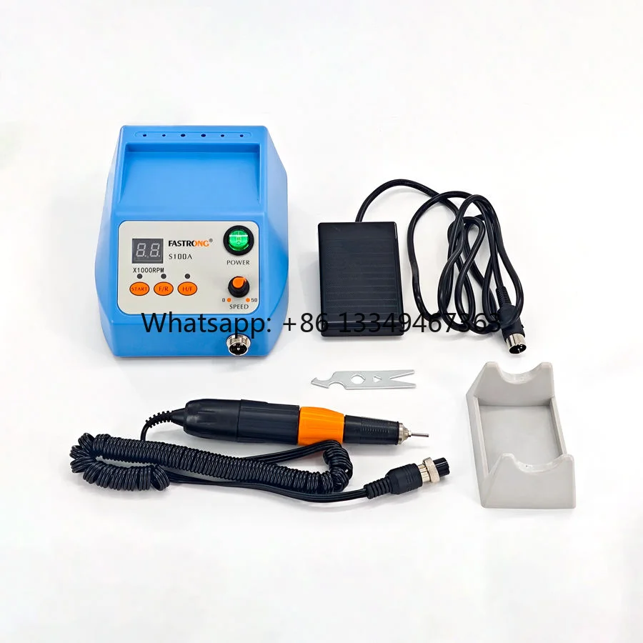 

Dental Lab Brushless 50000RPM High Speed Micro Motor with Foot Pedal Strong Power Polishing Drill
