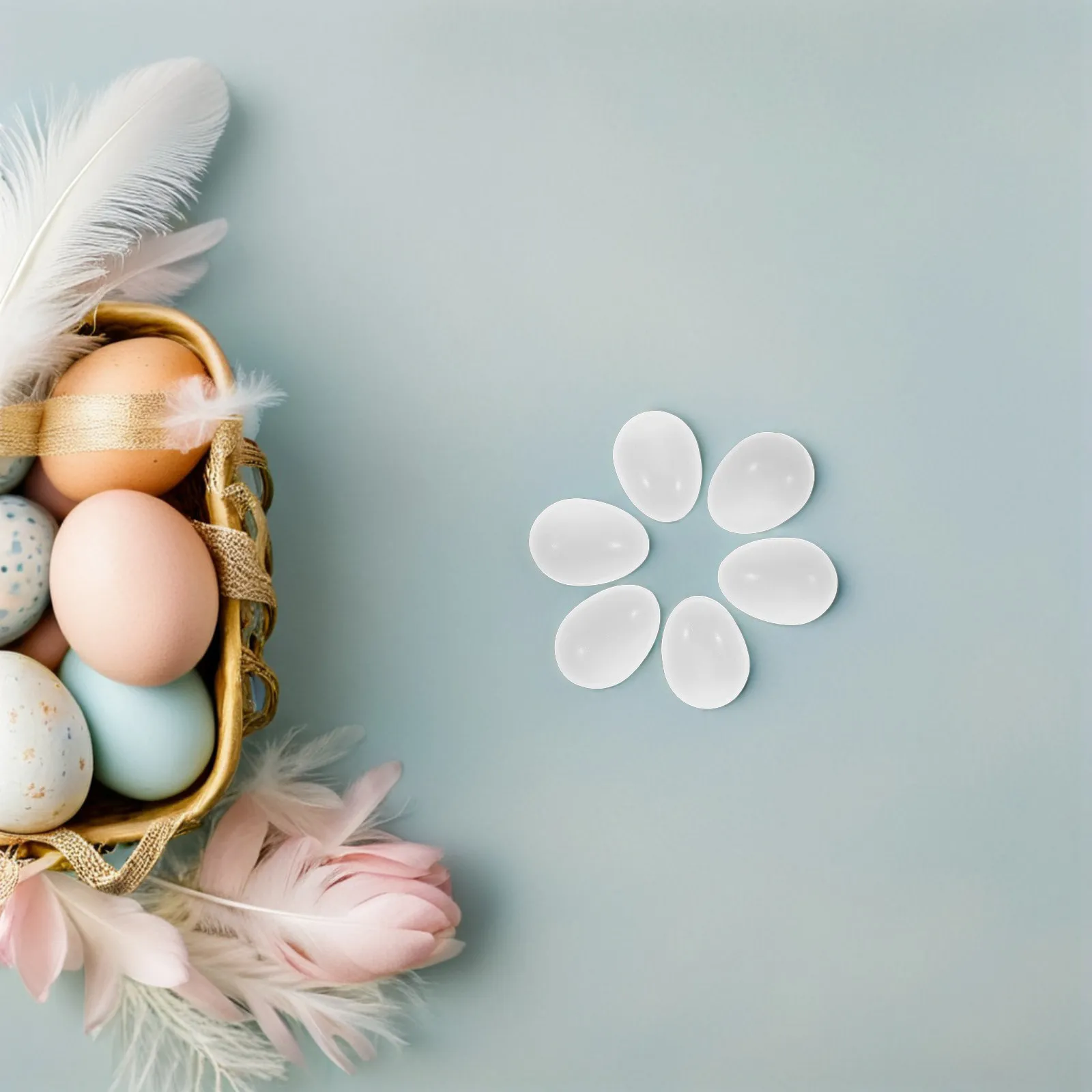 20 Piezas de Huevos Falsos de Loro, Realistas, de Plástico Blanco, Simulación, Suministros para Cría, Caja de Nidificación, Huevos de Entrenamiento