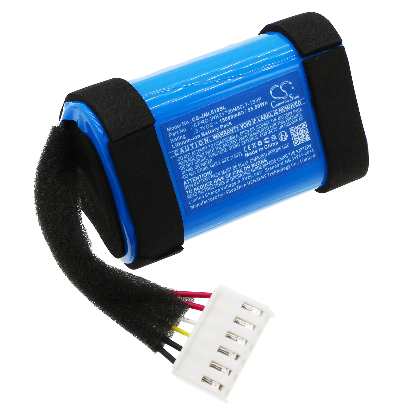 

CS Replacement Battery For JBL Charge 5 WiFi PN.5 PRO-INR21700M50LT-1S3P 15000mAh / 55.50Wh Speaker