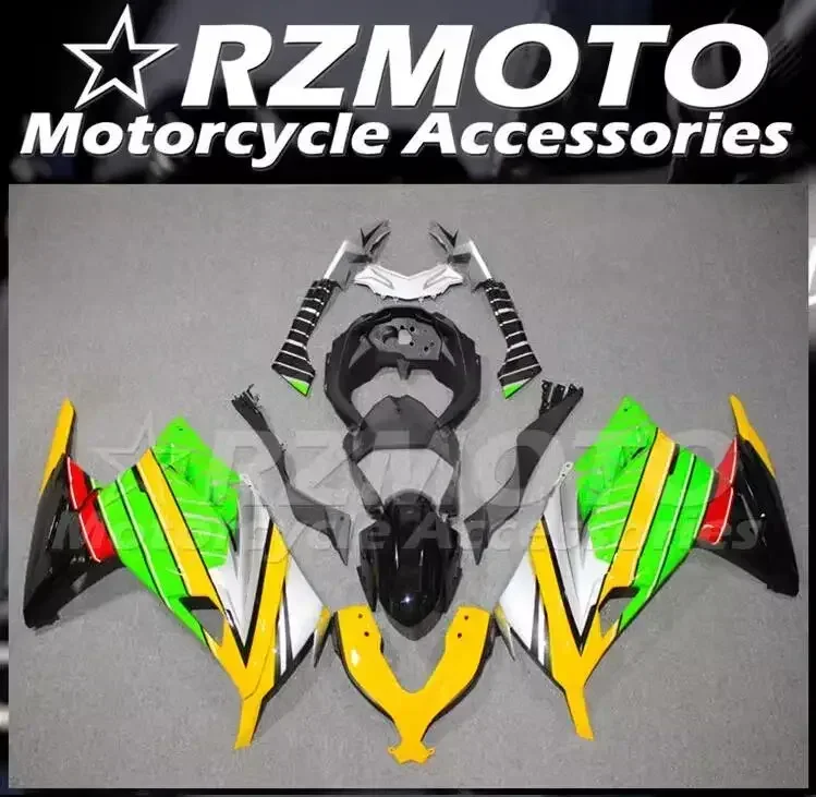 New ABS Fairings Kit Fit For KAWASAKI 250 300 2013 2014 2015 2016 2017 2018 EX300 13 14 15 16 17 18 Bodywork Set Yellow Green