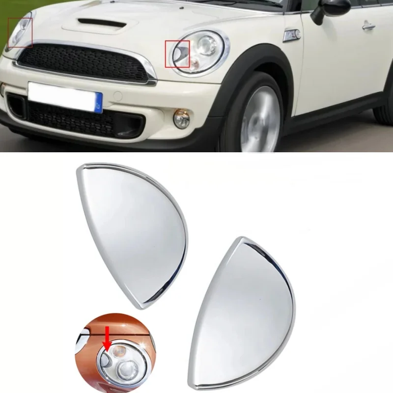 

2pcs Left Right Headlight Washer Nozzle Cover Cap Car Part For Mini Cooper R55 R56 R57 R58 R59 08-14 61672752559 61672752560