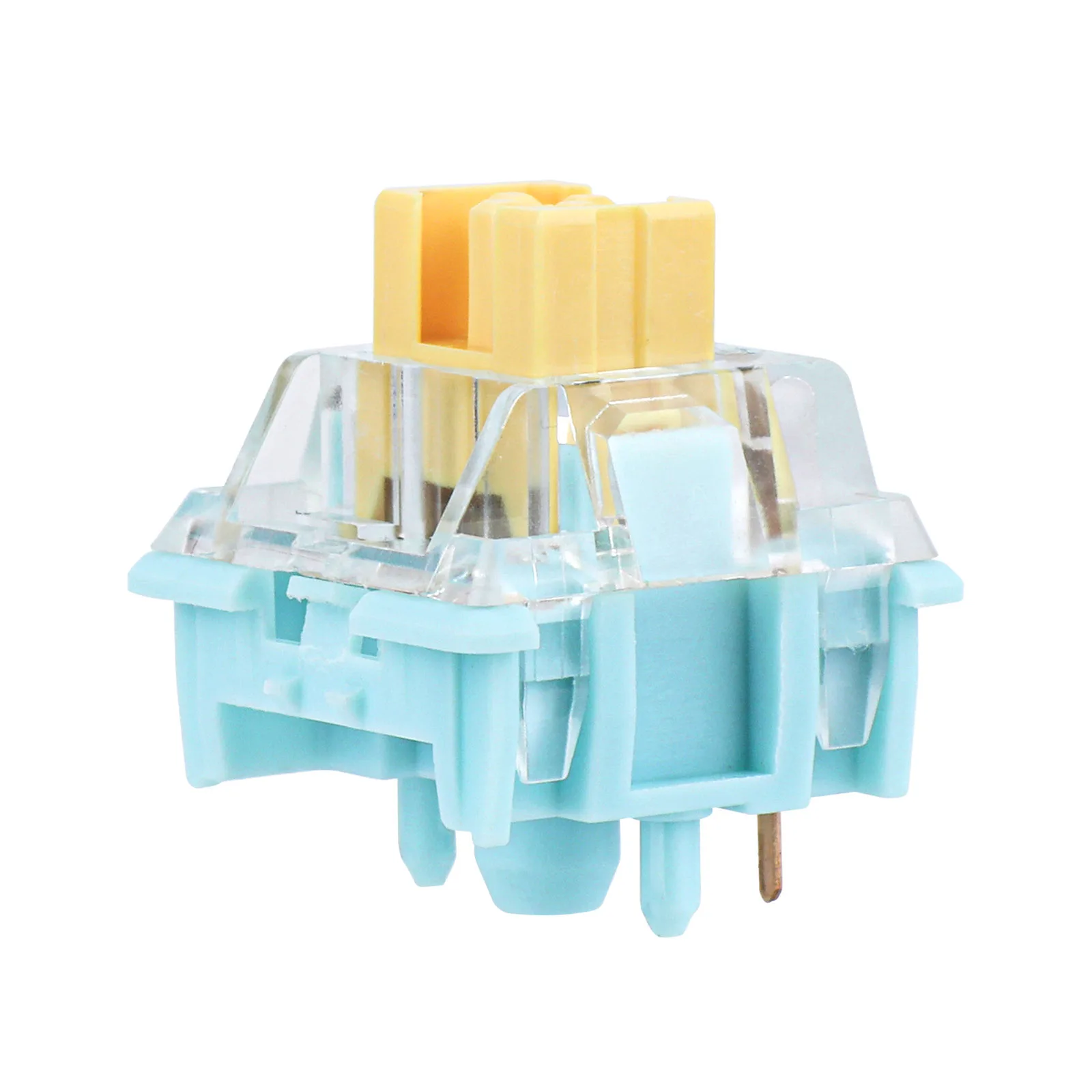 35 Pieces EPOMAKER Sea Salt Silent V2 Switch PCB-Mount 5 Pins Pre-Lubed Silent Linear Switch for Keyboard Customization