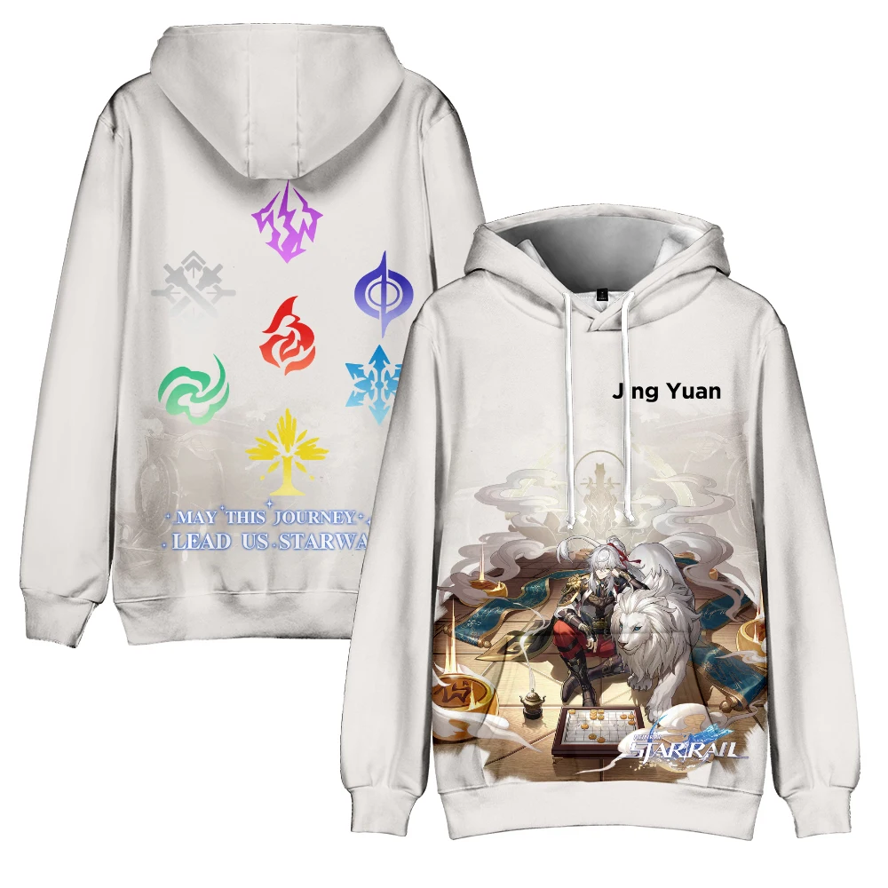 Game Honkai Star Rail Anime Hoodie Long Sleeve Man Woman Sweatshirt Harajuku Streetwear Casual Style 3D Clothes