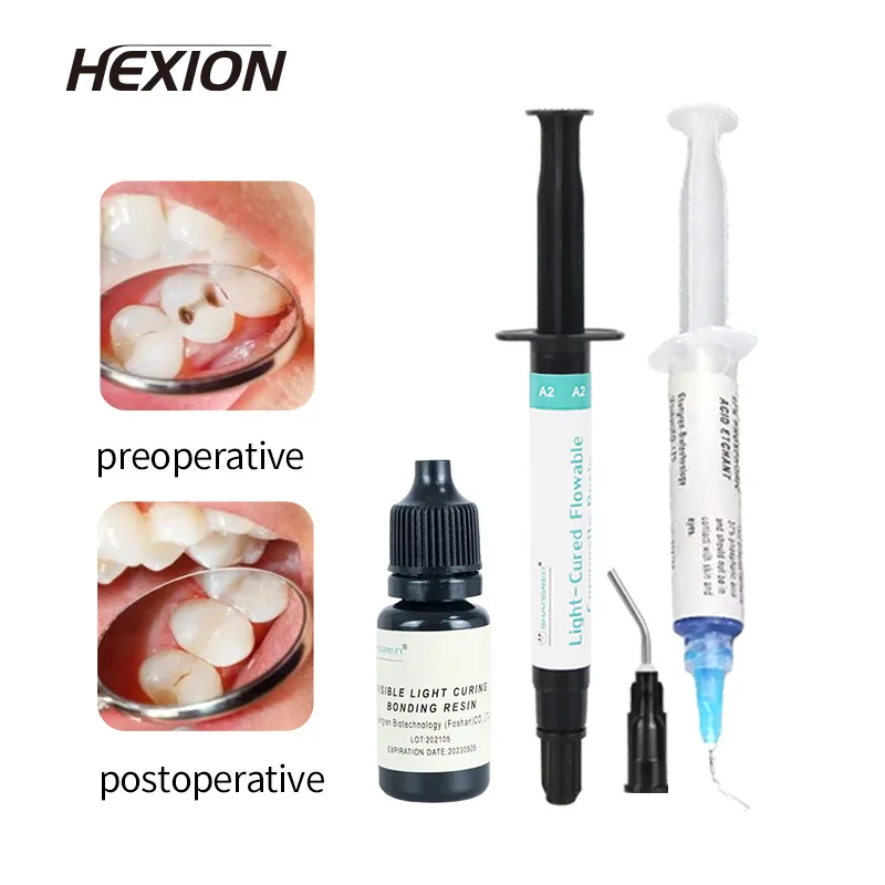 

Dental Restoration Syringe Universal Color Shade Dentistry Enamel Material Aesthetics Composite Resin Compressive Strength