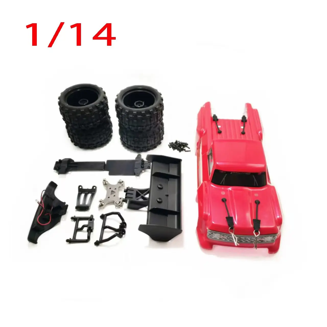 12/14 Proportional Truck Body Conversion Kit with Large Wheels for WLtoys 144001 124017 124019 - Compatible with Multiple Models view 6