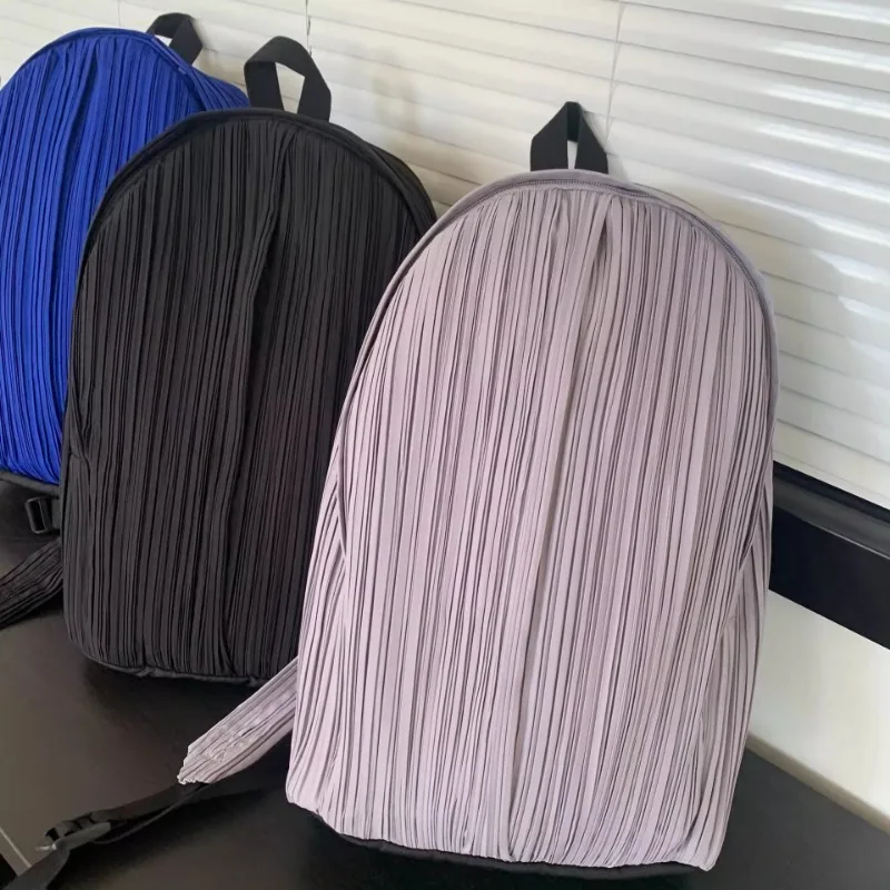 Miyake Plisowana nowa studencka torba na ramię Lekki plecak na co dzień do dojazdów Regulowana torba na laptopa unisex o dużej pojemności