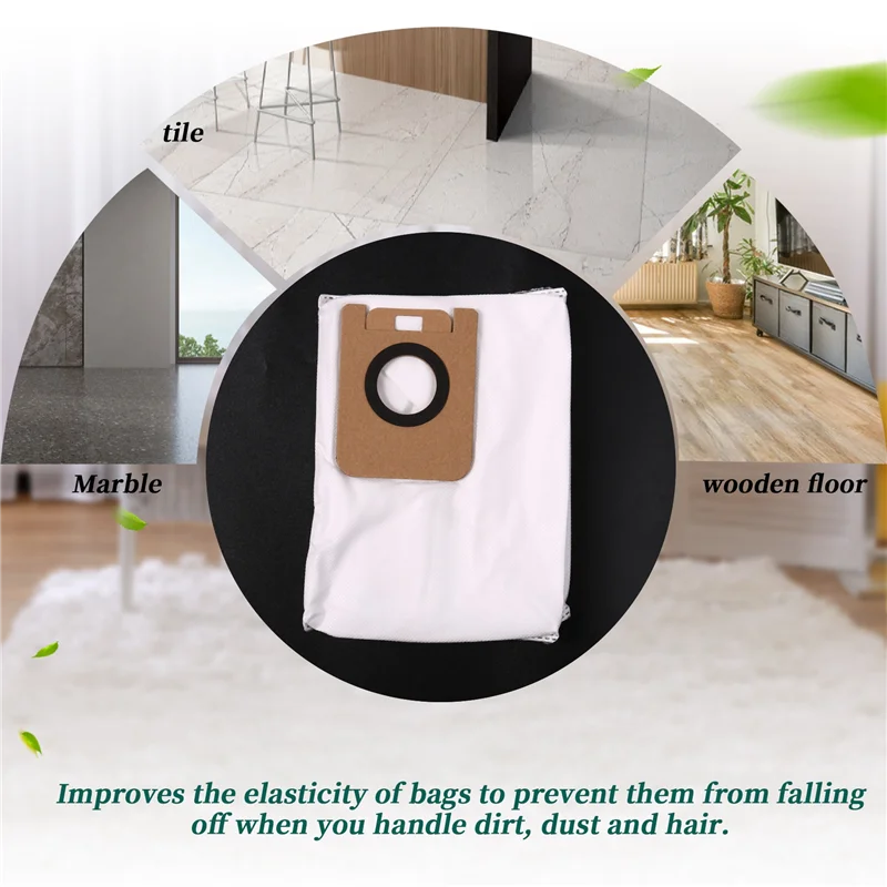 A94E-Dust Bags For Xiaomi Dreame Bot D10 Plus RLS3D Vacuum Cleaner Spare Parts Accessories