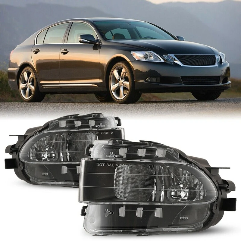 

2Pcs Car Bumper Fog Light Lamp Replacement DOT Bulb For Lexus GS300 2006-2011 81221-30282 81211-30312