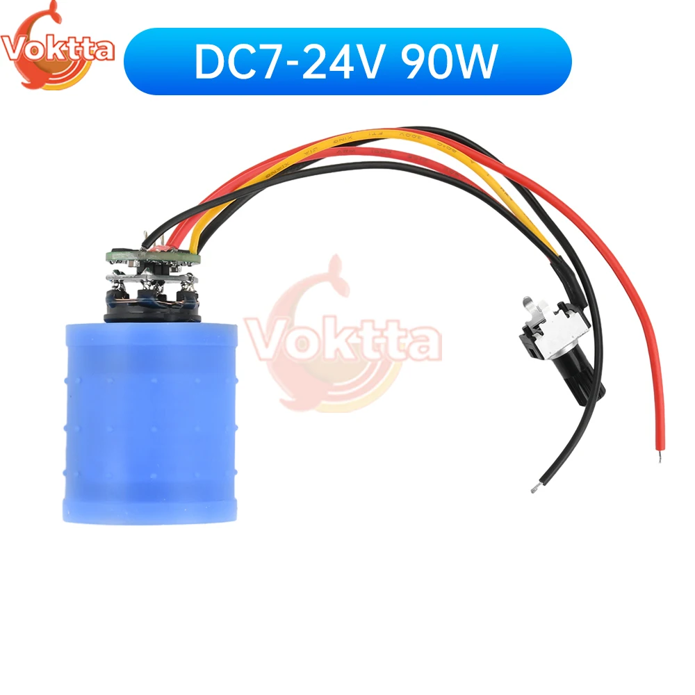 DC 7-24V 100000RPM BLDC 3-Phase Brushless Motor Ultra-high Speed Motor Driver CNC Aluminum Impeller Fan Controller