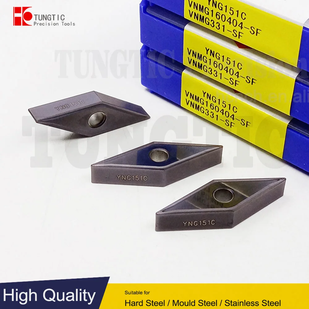 

VNMG160404-SF YNG151C VNMG331-SF Фреза для обточки металлической, двусторонняя, с отрицательной отделкой