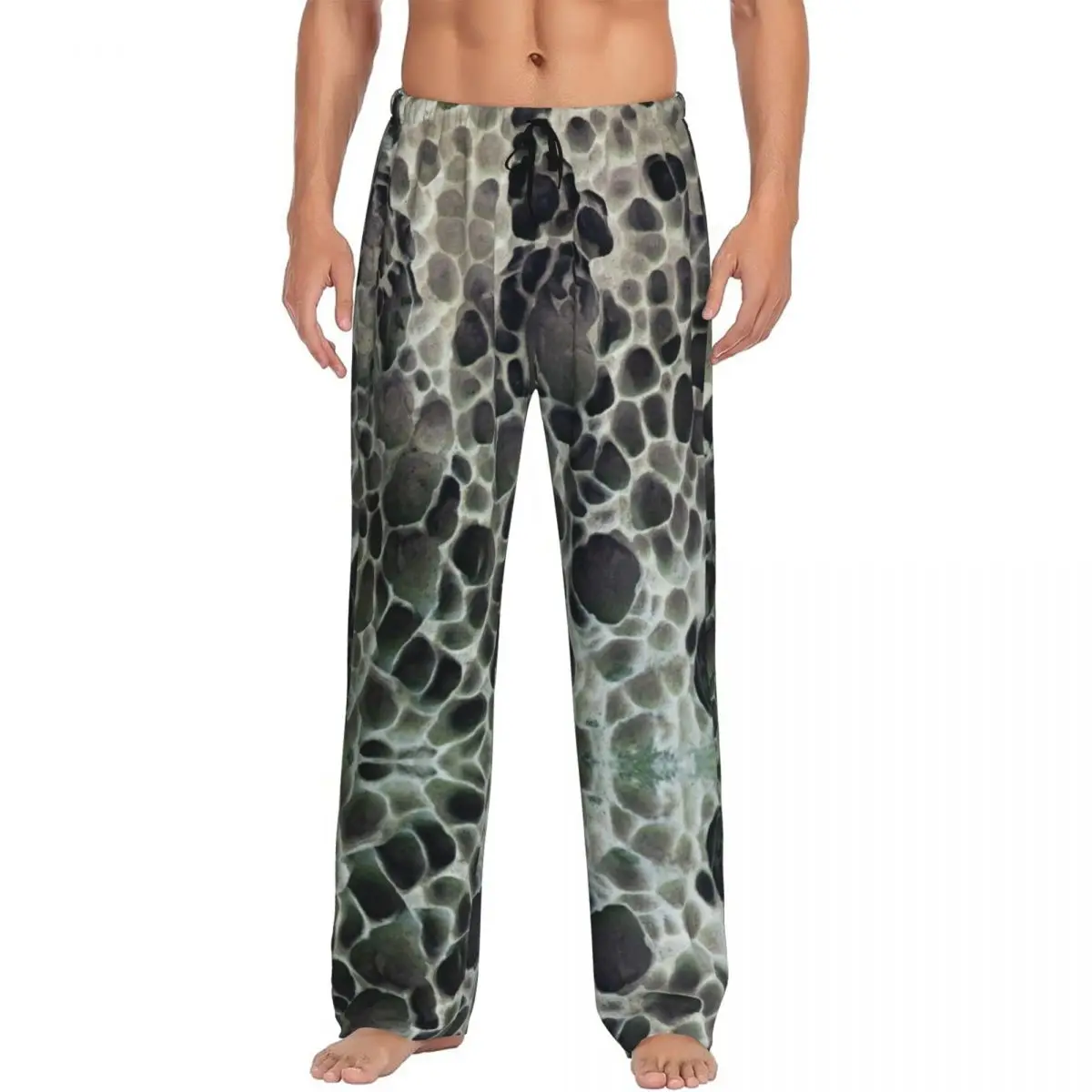 Custom Printed Men's Pajama Pants Nature Sleepwear Sleep Lounge Bottoms with Pockets