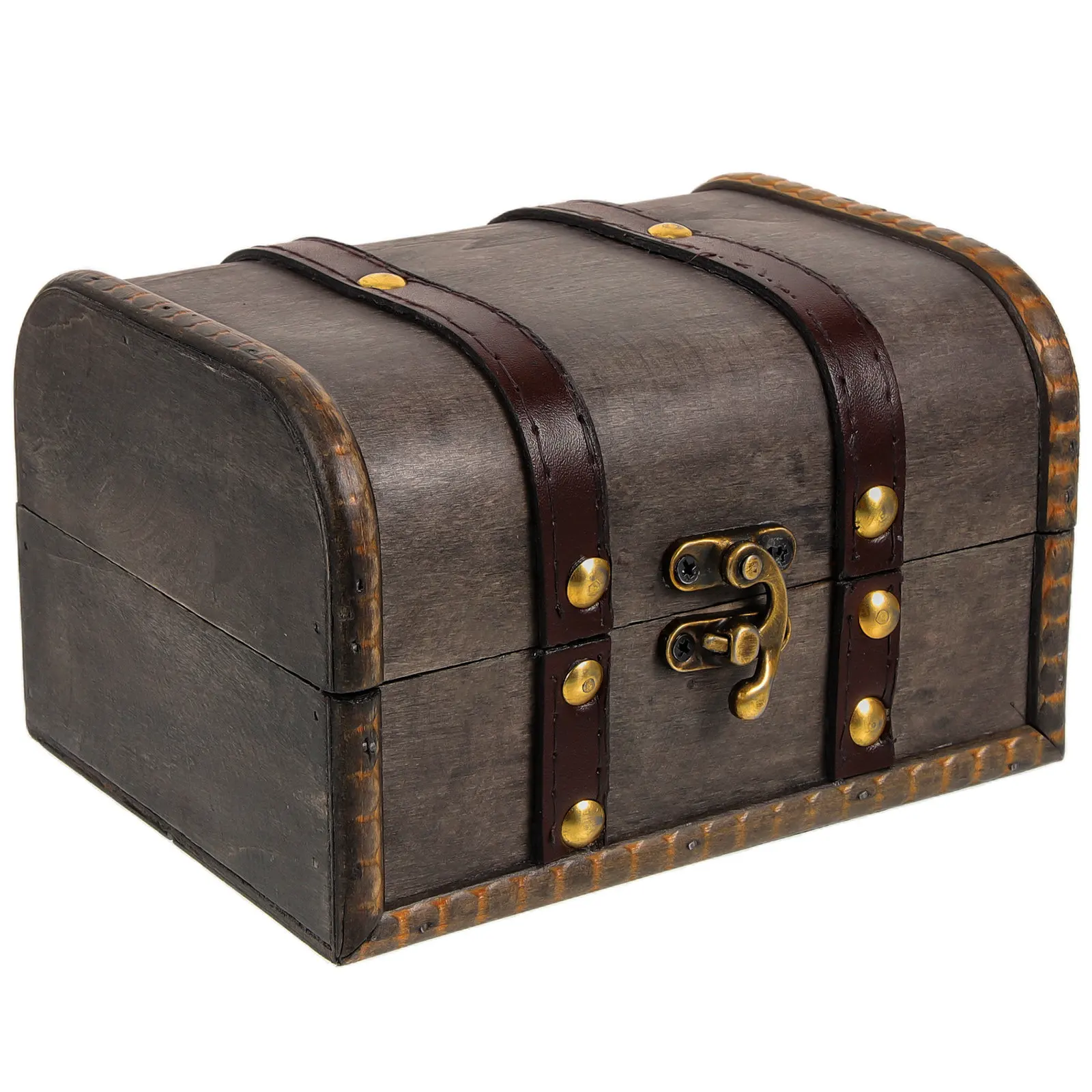 Wooden Storage Box for Jewelry Necklace Earrings Vintage Case Organizer Container Retro Home Decor Small Items