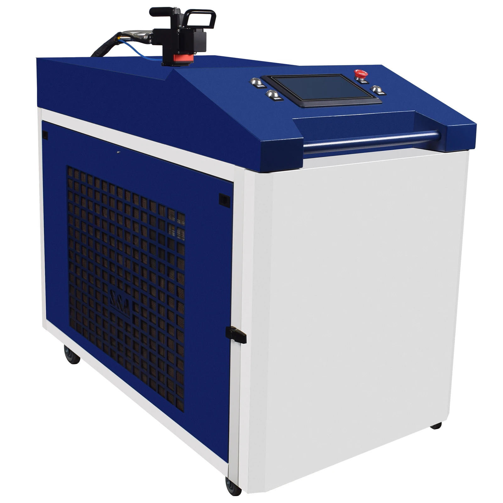 섬유 레이저 산업용 녹 제거 청소 기계, 금속 청소용 오일 페인트, 폭 500mm, 6000W