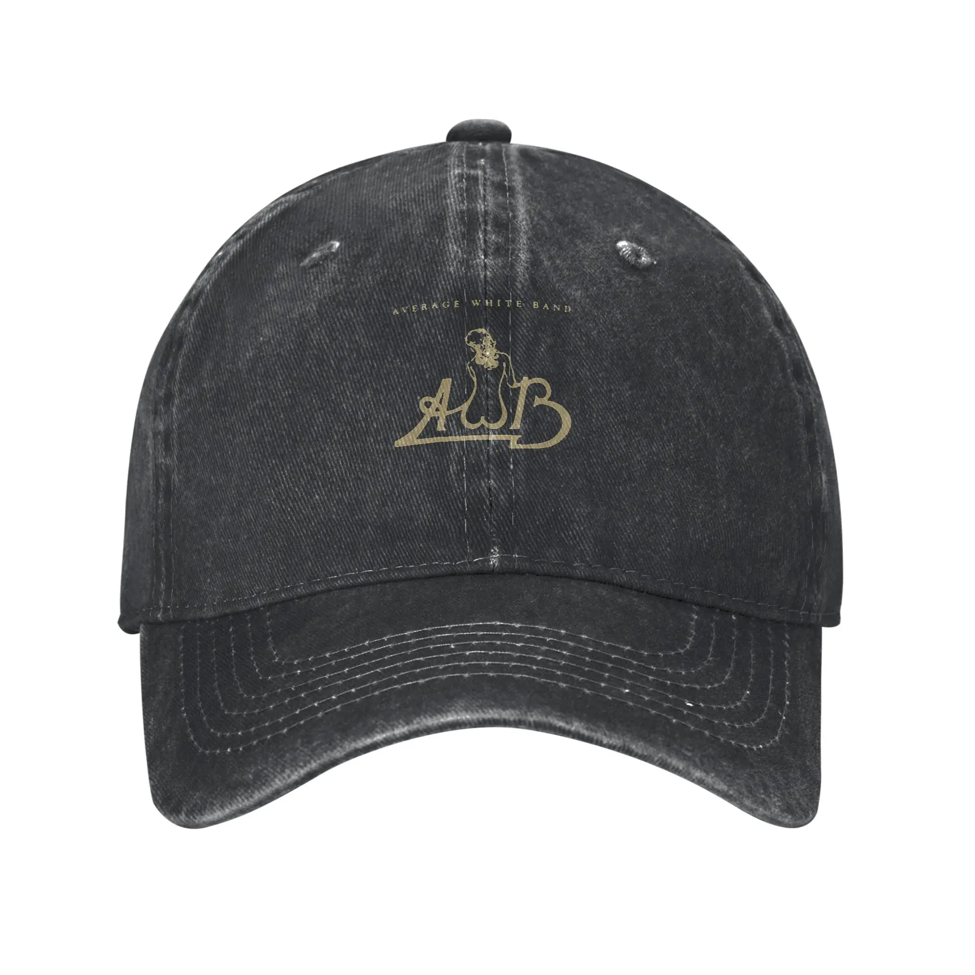 AWB Average White Band Gold Logo album 1974 Fashion Baseball Cap  Spring Sun Visor Cap  Road Trip Sun Visor Cap