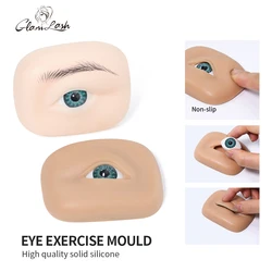 GLAMLASH 3D Silicone Eyebrow Tattoo Practice Model Realistic Textured Eyelash Extension Practice makeup