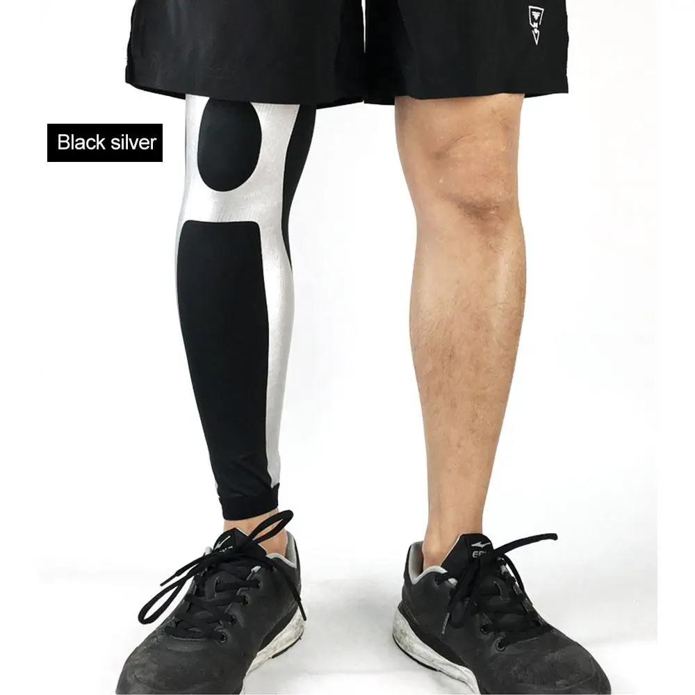 Basketball Leggings Elastic Effectively Prevent Muscle Strain Convenient Bule Leg Durable And Not Loose Kneepad