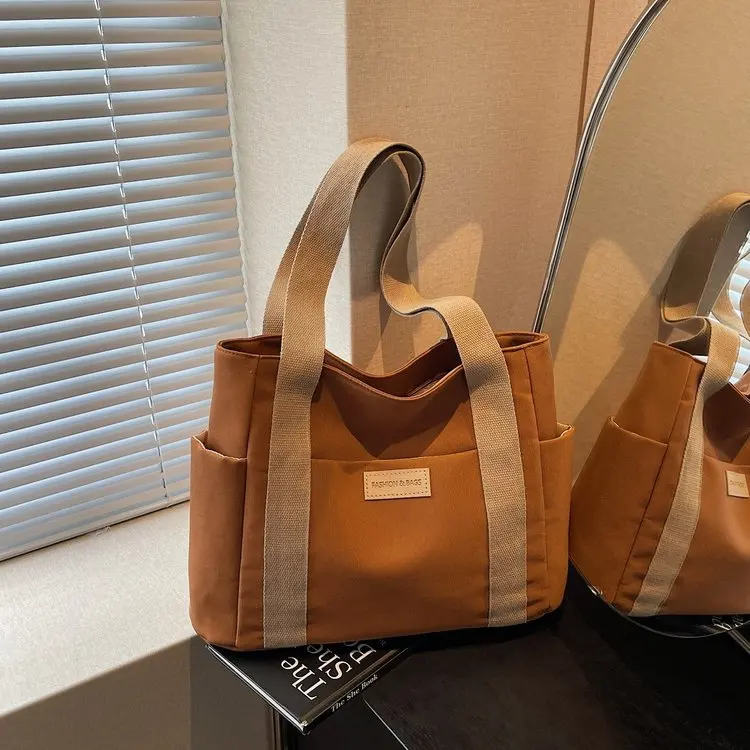 

Большая сумка-тоут Capaci, сумка-тоут на открытом воздухе, художественная сумка из нейлонового материала на молнии, сумка на одно плечо