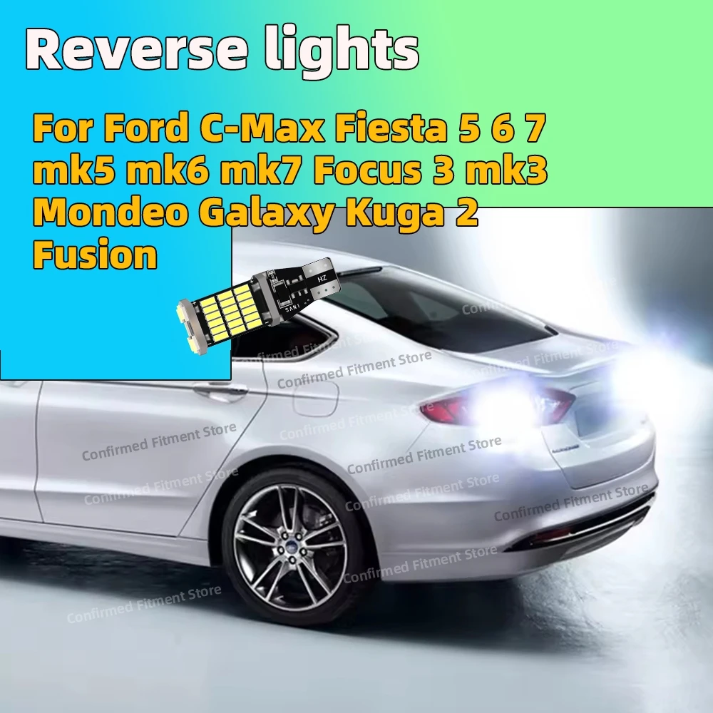 

6000K White Reverse lights T15 W16W Car Bulb Canbus LED 4014SMD Chip For VW Passat B7 B8 Touran 2010-2019 Golf mk6 mk7 6 7