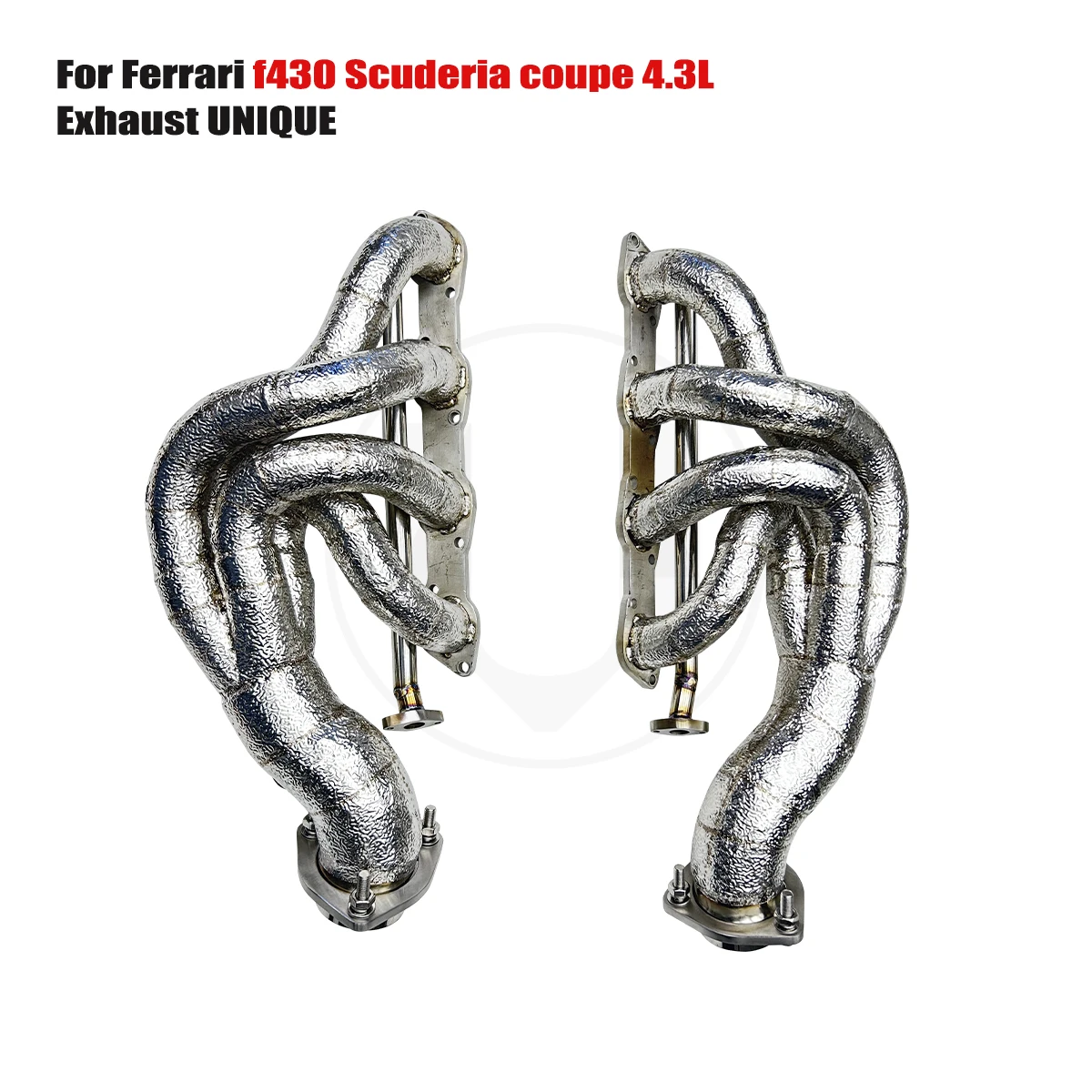 UNIQUE Exhaust System Performance Manifold for Ferrari F430 SC With Heat Shield Equal Length Pipe