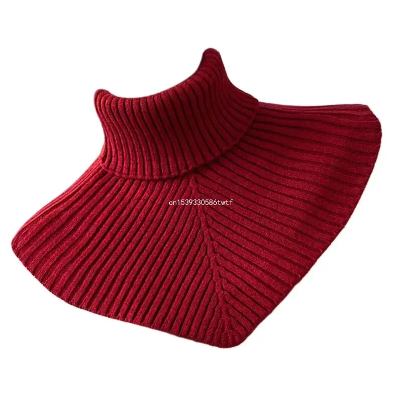 Outdoor Warm Knitted Collar Solid Color Inner Neck Cover Fashion Autumn Collar for Autumn and Winter Fashion Dropship