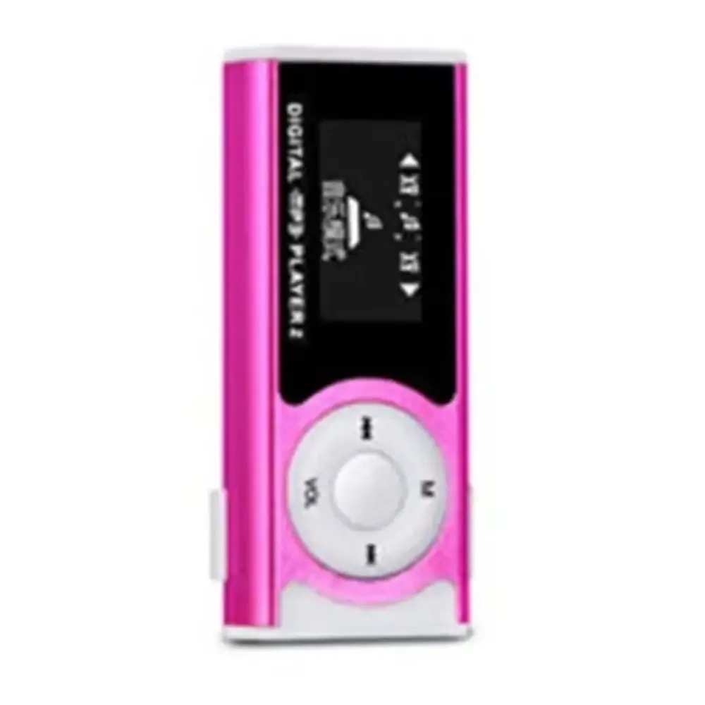 Lossless Sound Portable Mini MP3 Player with LCD Screen Card Slot USB MP3 Music Players Metal Clip Touch Keys Student Walkman