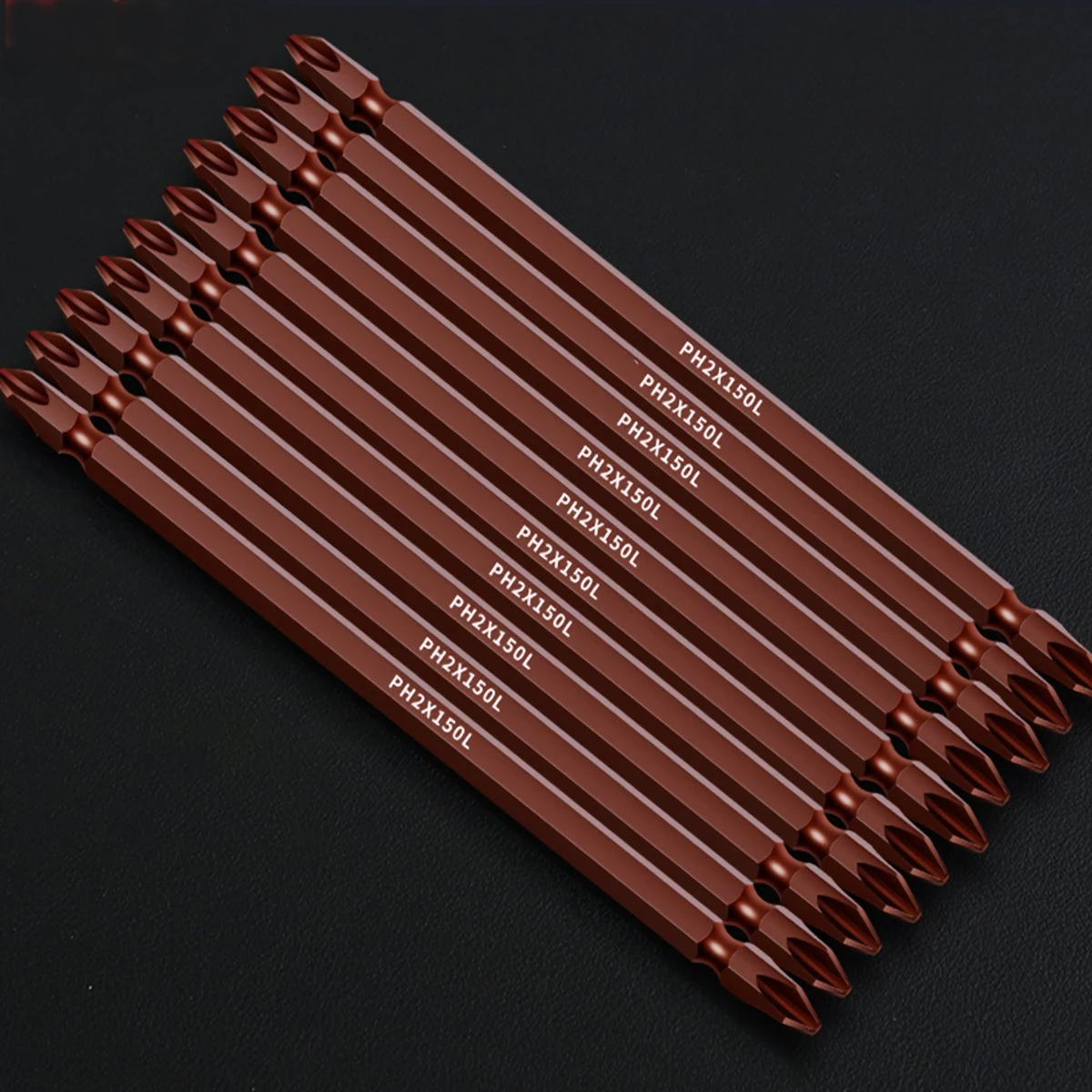 

10pcs 6inch/150mm Magnetic Double-headed Phillips Screwdriver Bit S2 Steel Electric Tool For Screw Installation And Disassembly